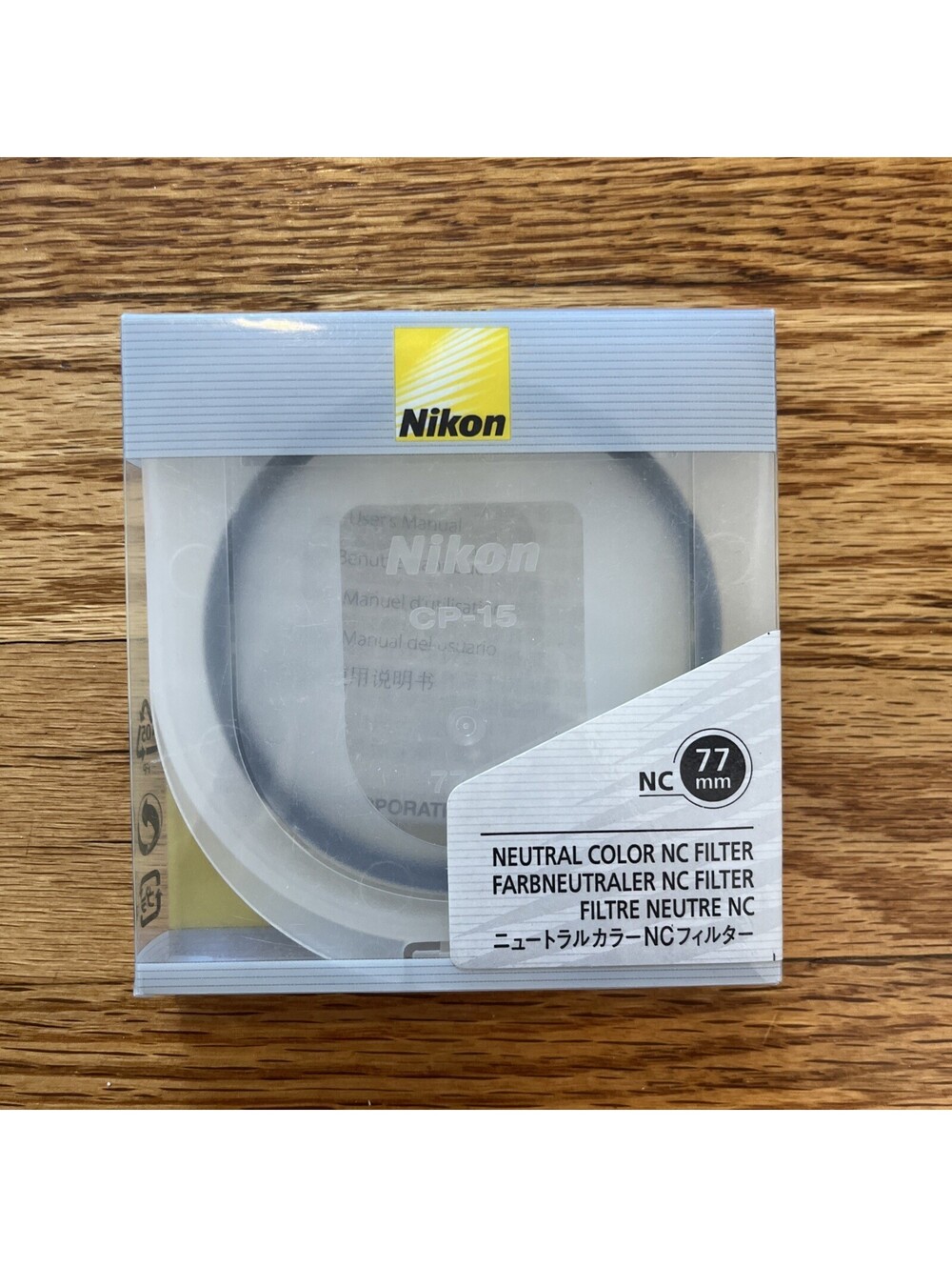 Genuine Nikon NC Neutral Color Filter 77mm Clear Lens Protection